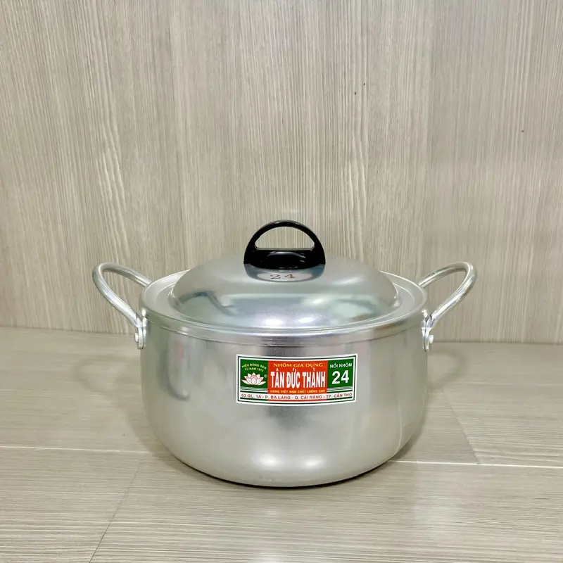 [ 16cm đến 24cm ] Nồi nhôm Tân Đức Thành kiểu Nhật dầy dặn 2