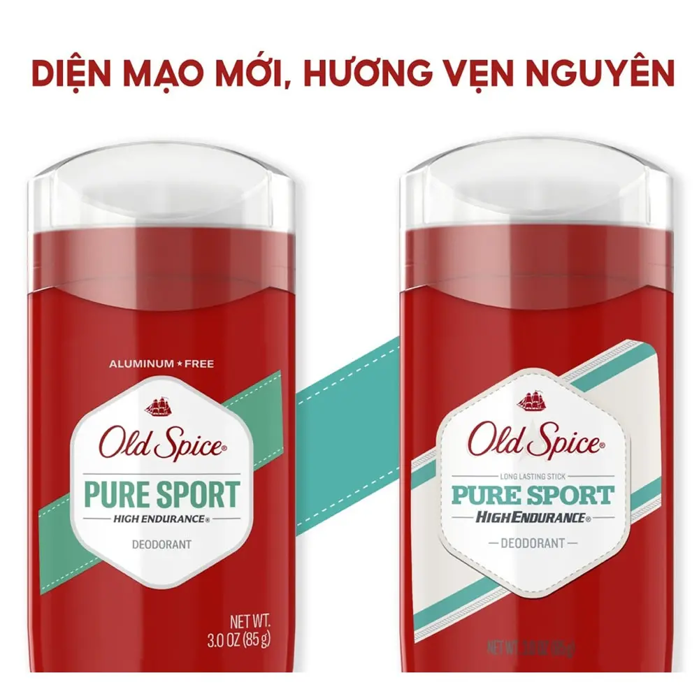 Lăn Khử Mùi Dạng Sáp Old Spice Hương Pure Sport ( đỏ) Nữ Women Nữ Women