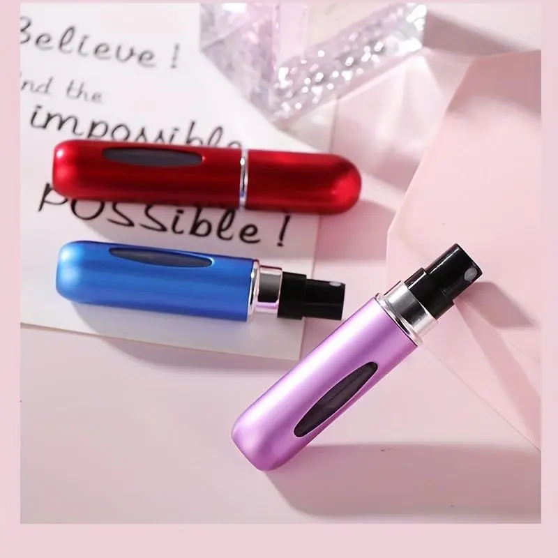 5ml Random Color Travel-size Empty Perfume Atomizer, 5 Counts/set Refillable Bottle for On-the-go Freshness, Sports & Outdoor Makeup Accessories 3