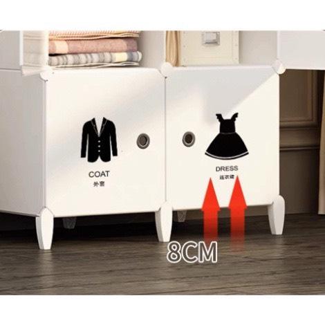 Chốt cao, chân kê chuồng chó mèo, chuồng ghép, tủ quần áo, tủ giày, kệ lưới 8 cm