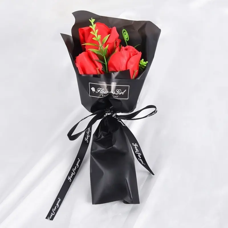 Hoa Xà Phòng Nhân Tạo Ba Đầu 24CM, Hoa Mô Phỏng Hoa Hồng Thực Tế Cho Ngày Của Mẹ, Ngày Nhà Giáo, Ngày Lễ Tình Nhân, Quà Tặng Cho Phụ Nữ 7