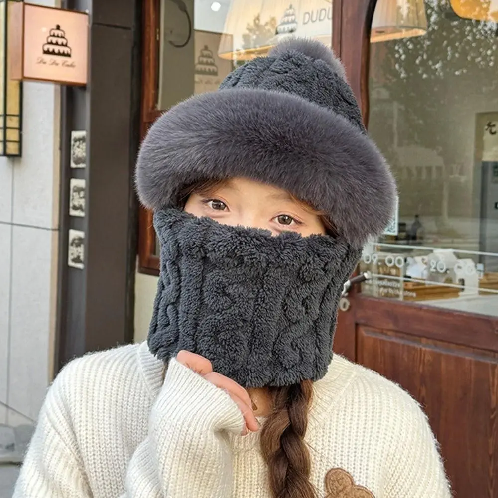 [XẢ HÀNG] Mũ Nón Len Lông Cừu KANGNAI - Mũ lông Trùm Đầu Dày Dặn Kèm Khăn Quàng Cổ 2in1 Phong Cách Hàn Quốc Siêu Ấm Thời Trang 2025 chiếc  mũ Women Pin mũ  lông mũ  ấm
