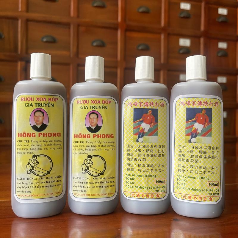 Dầu Xoa Bóp Gia Truyền Hồng Phong chai 100ml (CHÍNH HÃNG, DATE MỚI)