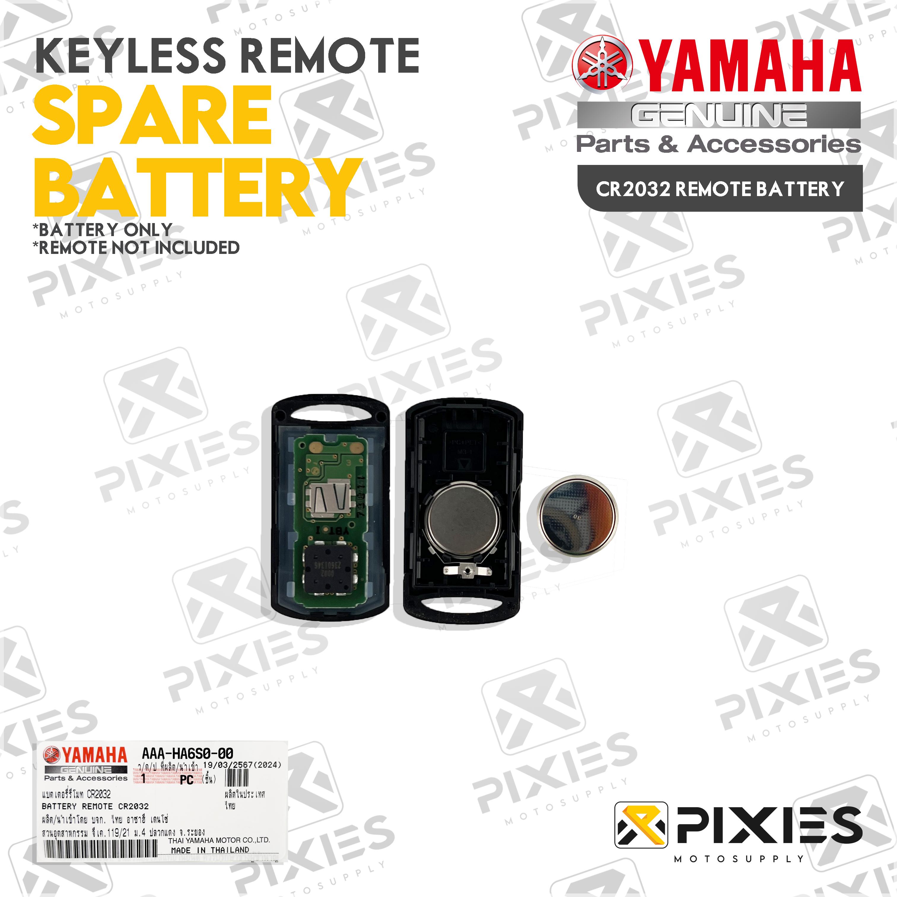 Nmax Code Remote Yamaha Genuine Keyless Remote Battery CR2032 for NMAX V2, Aerox V1/V2 ...