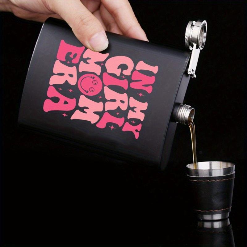 Stainless Steel Hip Flask, 8oz Portable Drinking Flask with Lid, Drinkware for Home Office Outdoor Camping Hiking 2