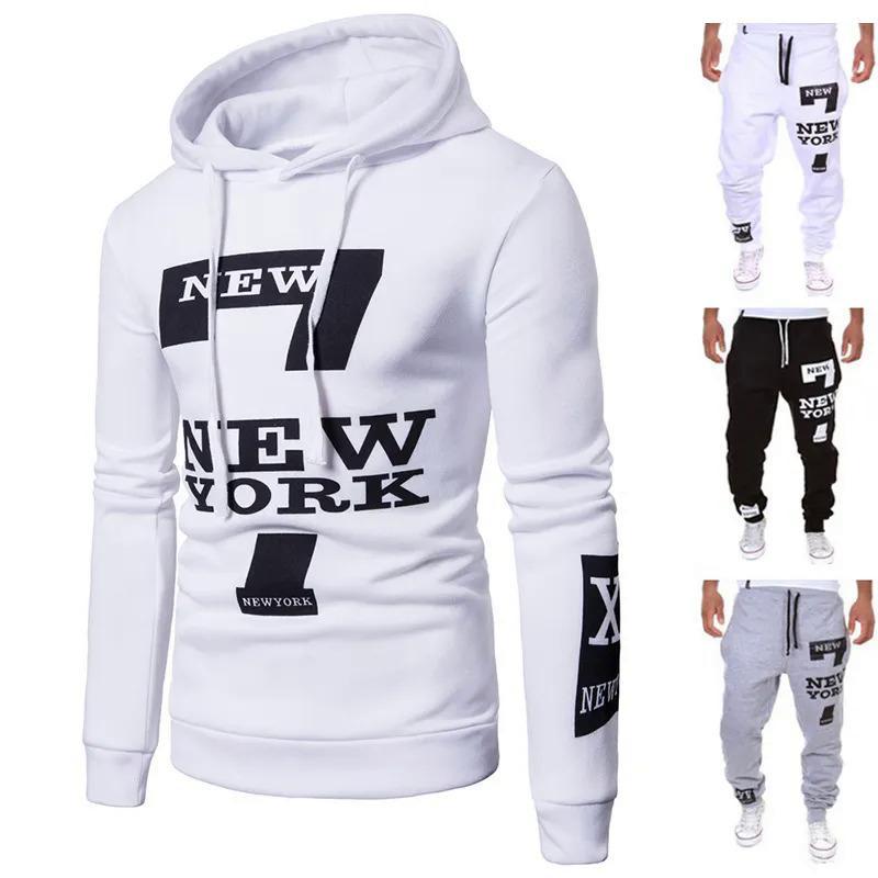 Product Introduction of Bộ Đồ Thường Ngày Cho Nam, Thời Trang, Áo Hoodie Và Quần Dài, In Chữ, Áo Len, Thương Hiệu Thời Trang, Hàng Mới Về 2024 Menswear Màu Đen 10