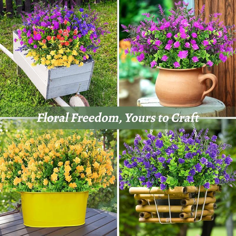 Artificial Fake Flower, Simulated Flower Bouquet for Outdoor Wedding Party Garden Yard, Room Decor, Home Decor, Flower Design, Indoor Plants, Garden Decorations, Decoration Items, Eternal Flowers 8