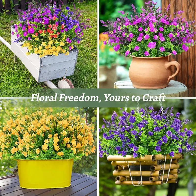 Artificial Fake Flower, Simulated Flower Bouquet for Outdoor Wedding Party Garden Yard, Room Decor, Home Decor, Flower Design, Indoor Plants, Garden Decorations, Decoration Items, Eternal Flowers 7