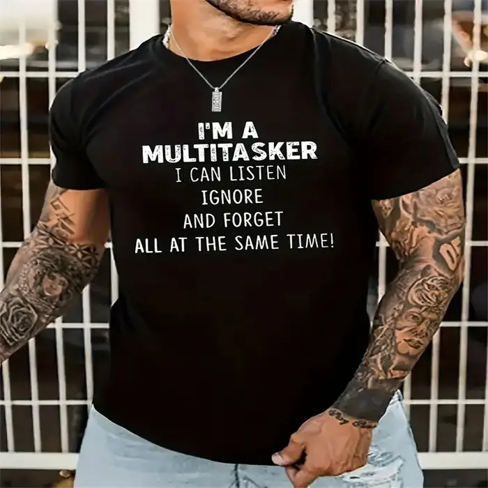 2025 Summer New European and American Style 3DT Men's T-shirt Fashion Personalized Printing
