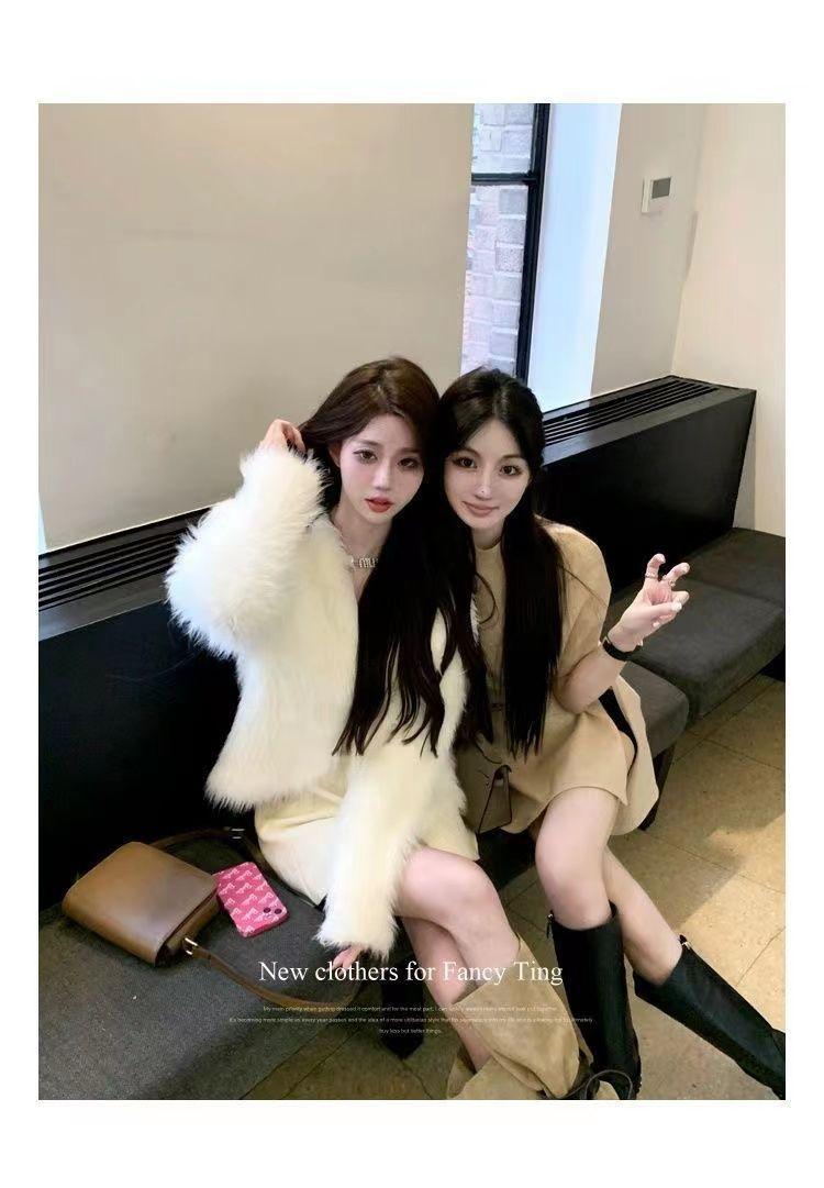 Product Introduction of Áo Khoác Len Cardigan Dệt Kim, Len Giống Lông Chồn, Dành Cho Nữ, Quần Áo Mùa Thu Và Mùa Đông, Dày Dặn, Hàng Mới Về, Ngắn, Ngắn, Mềm Mại Và Nếp, Sản Phẩm Châu Âu Phổ Biến Năm 2025 18