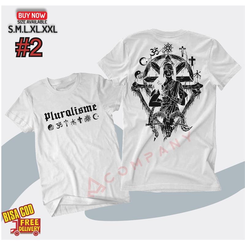 HOODIE/TSHIRT/BAJU MURAH PLURALISME MEMBUNUH BAPHOMET TOLERANSI AGAMA INDONESIA Kaos 6