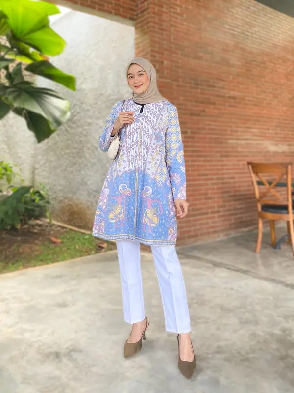 NOVIA TUNIK BATIK PASTEL COTTON PRIMISIMA 1