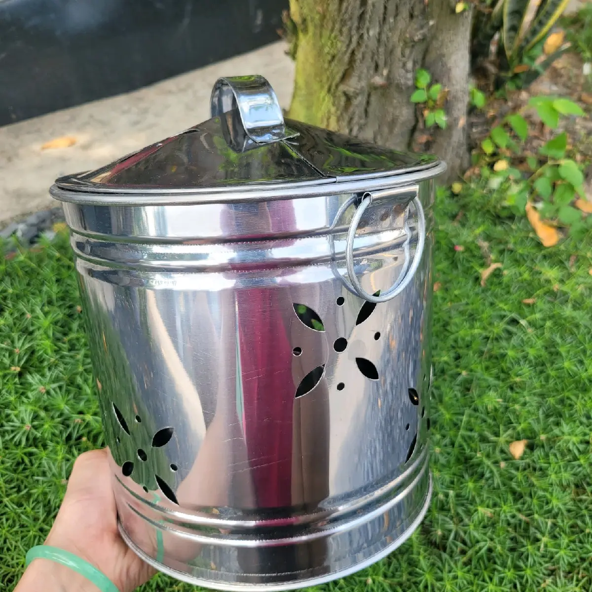 thùng đốt giấy tiền vàng mã, lò đốt hóa vàng inox đủ cỡ có nắp