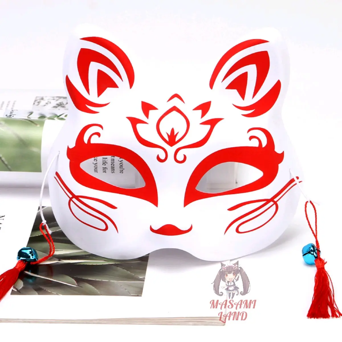 Masami Land Topeng Anime Cosplay Kitsune Bunkasai Anbu Rubah Demon Slayer