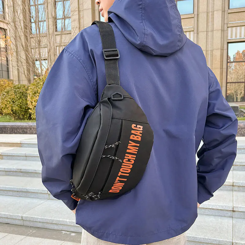 Men's crossbody commuting chest design sense riding motorcycle backpack sports men's single shoulder bag trend