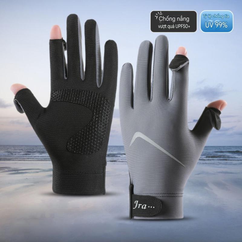(GT Nam) Găng Tay Chuyển Đổi, Lái Xe, Chống Tia UV Cho Nam