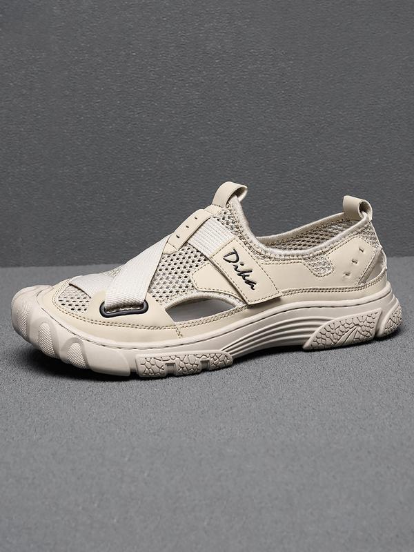 Men's Casual Breathable Mesh Sport Sandals, Fashionable Outdoor Beach Sandals, Male All-match Round Toe Sandals for Daily Wear 1