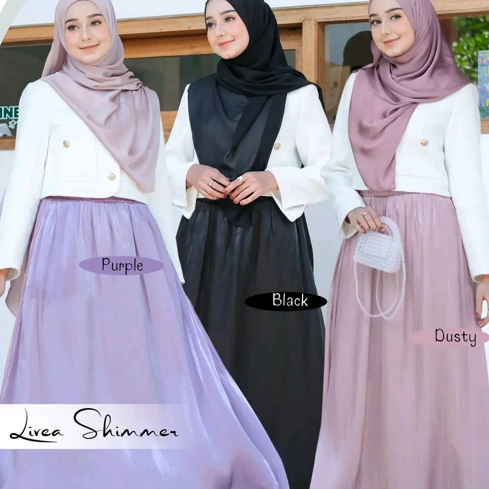 LIVEA ROK/SKIRT BY ZZHOMEY MAMILI Muslim Wanita Maxi Basic Dewasa