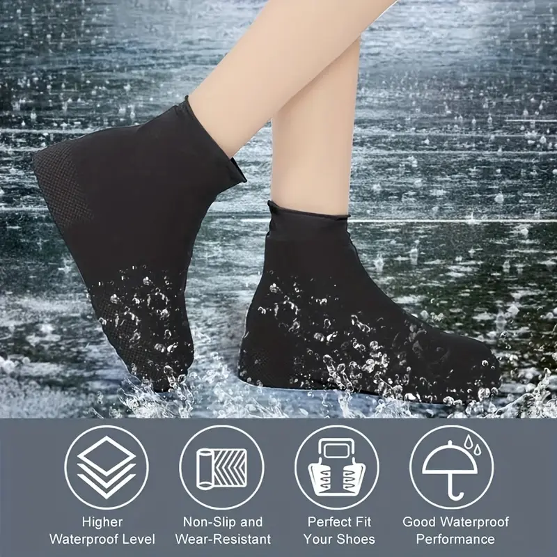 A Pair of Shoe Covers, Rainproof, Snowproof, Sandproof Shoe Covers, Suitable for Outdoor Travel and Cycling 7