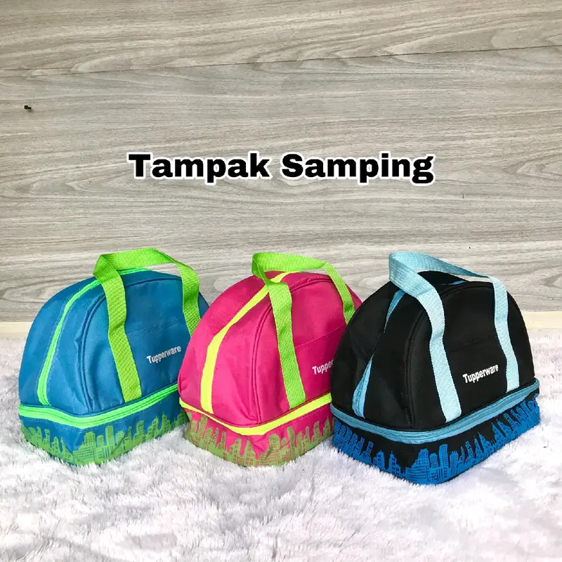Tas Bekal Makan CNC Double/CNC Double Tupperware(Zipper Bunga Es) 1