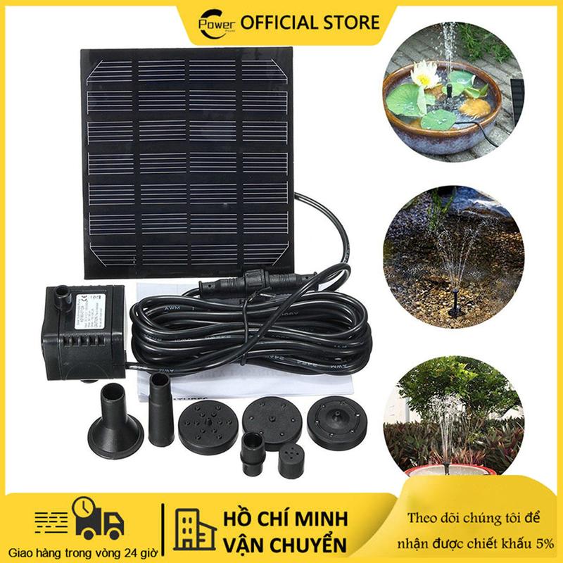 Máy Bơm Nước Thông Minh 7V 1.5W Đài Phun Nước Năng Lượng Mặt Trời Dùng Trong Vườn Cây Nổi Đài Phun Nước Bể Bơi Vườn Bể Cá Máy tưới cây