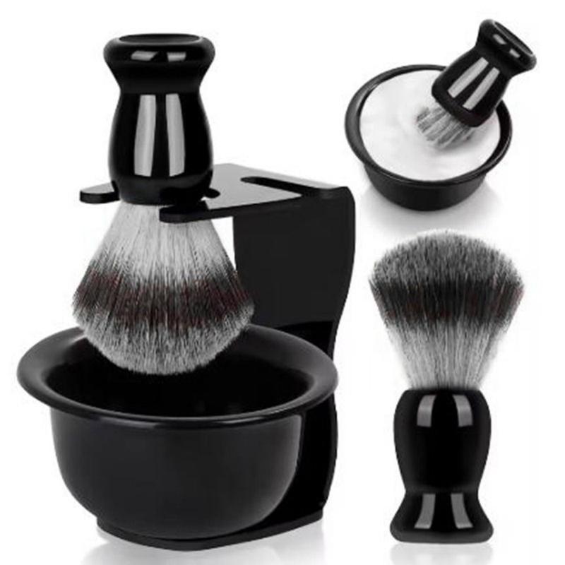 Product Introduction of Portable 3-in-1 Shaving Brush Set Shaving Brush Shaving Bowl Shave Care Kits Shaving Stand Men Facial Cleaner Men's Shaving Gift 12