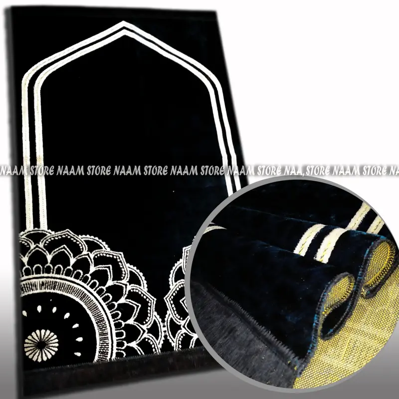 Sajadah Sholat Dewasa Turki Floral Tebal Standart Lembut Ukuran 110x70cm/Sejadah Motif Bunga Minimalis dan Elegan Embos Pakaian Muslim oleh oleh umroh 6