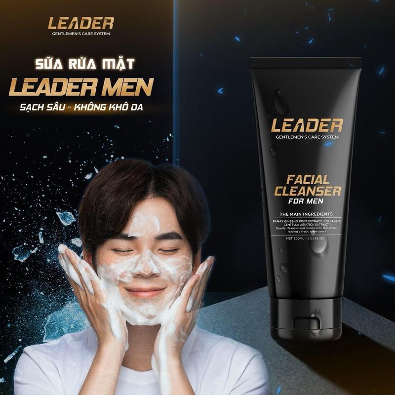 Sữa rửa mặt dành cho nam Leader men 0