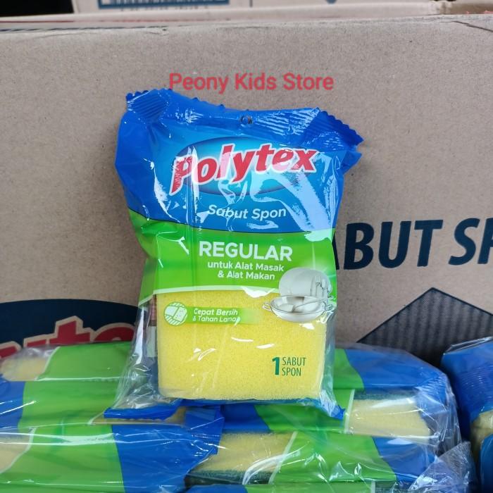 Jual Polytex sabut spon cuci piring hijau kuning/sponge spons ijo ...