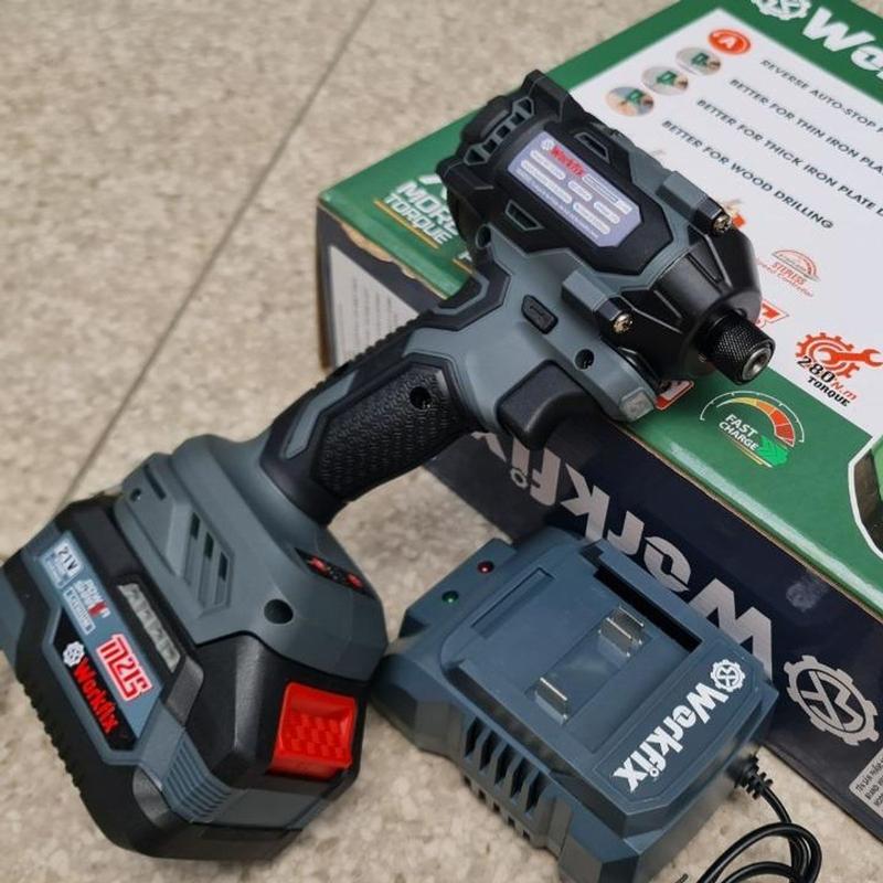 Máy Chuyên Bắn Vít Mạch 4 Tốc Độ Workfix ( Nhanh Thần Tốc - Bền Vô Đối ) Chân Pin Phổ Thông 6
