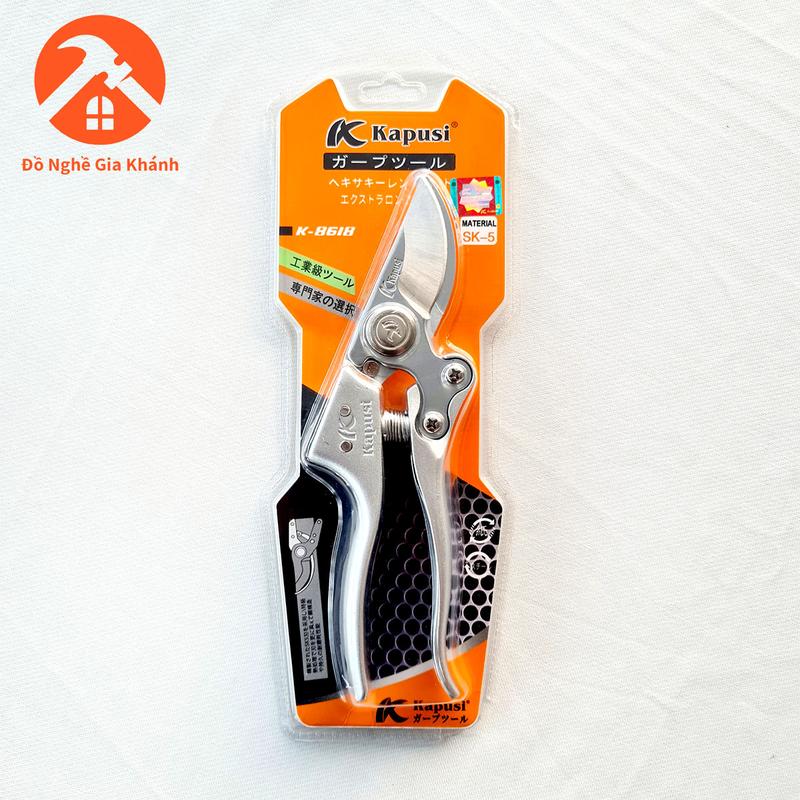 Kéo cắt cành SK5, có đá mài tự mài kéo kapusi k8618