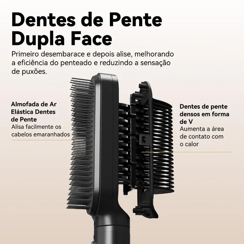GOKOCO 3 Em 1 multifuncional paramodelar Modelador de cabelo Aparelho Cabelo liso Cachos curtos e grandese ondulados - 7