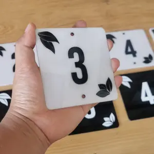 Nomor Kamar Akrilik Murah | Nomer Kamar Kos , Penginapan , Apartment , Kamar Hotel | Laser Cut