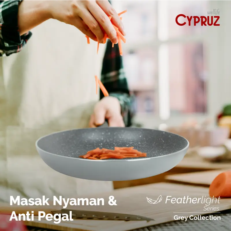 [SPECIAL KOKO PANCI] [COD] Cypruz Panci Susu 16cm Anti Lengket Sauce Pan Premium Featherlight Series Abu 16 cm Kitchenware 1