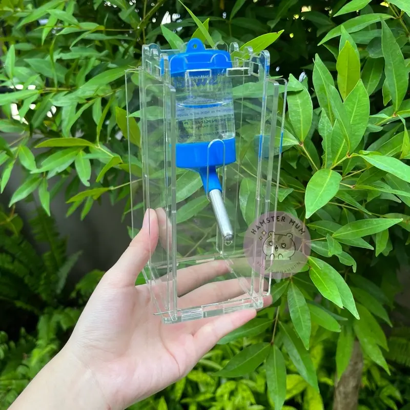 Tatakan Botol Minum Hamster | Holder Botol Minum Akrilik Hamster | Acrylic Bottle Holder | Tempat Botol Minum Hamster | Stand Dudukan Botol Minum 3