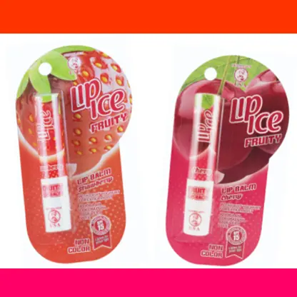 Lip Ice Fruity SPF 50+PA++Improve Formula Bibir Kering Vitamin - Strawberry SPF 50+ PA++