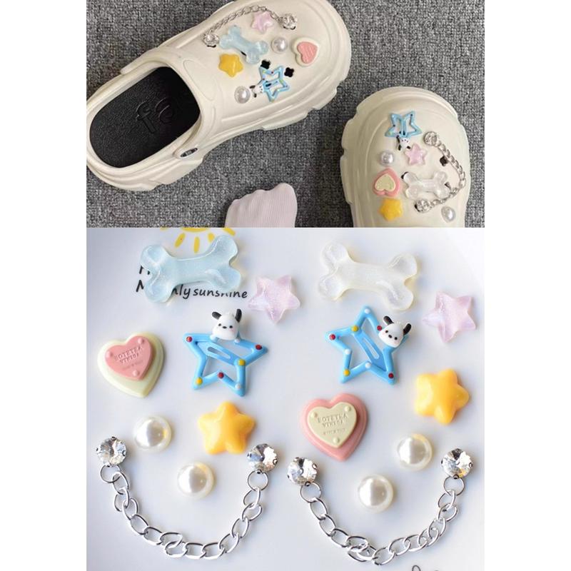 LSLS Aksesori Sandal DIY/Aksesoris Sandal Lucu Boneka Kartun/Bunga/Beruang/Anak Anjing 4