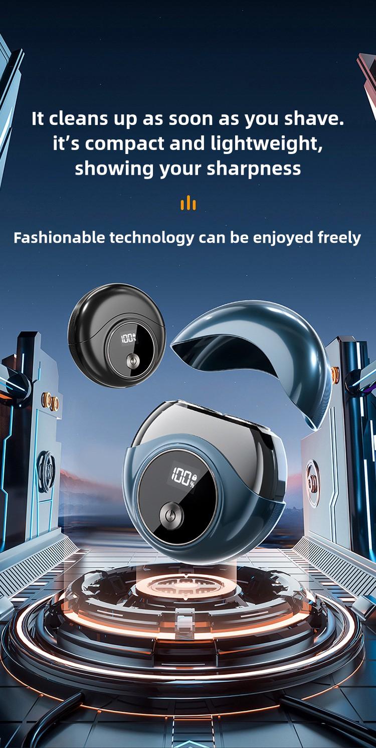 Product Introduction of Mini Electric Shaver - Portable USB Rechargeable Waterproof Razor for Men with LED Display Comfort 0