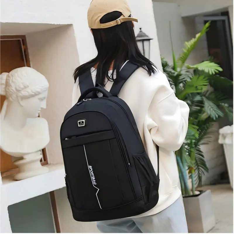 Casual Large Capacity School Bag, 1 Count Lightweight Breathable Sports Backpack, Outdoor Accessories for Students School Camping Hiking Picnic Travel 6
