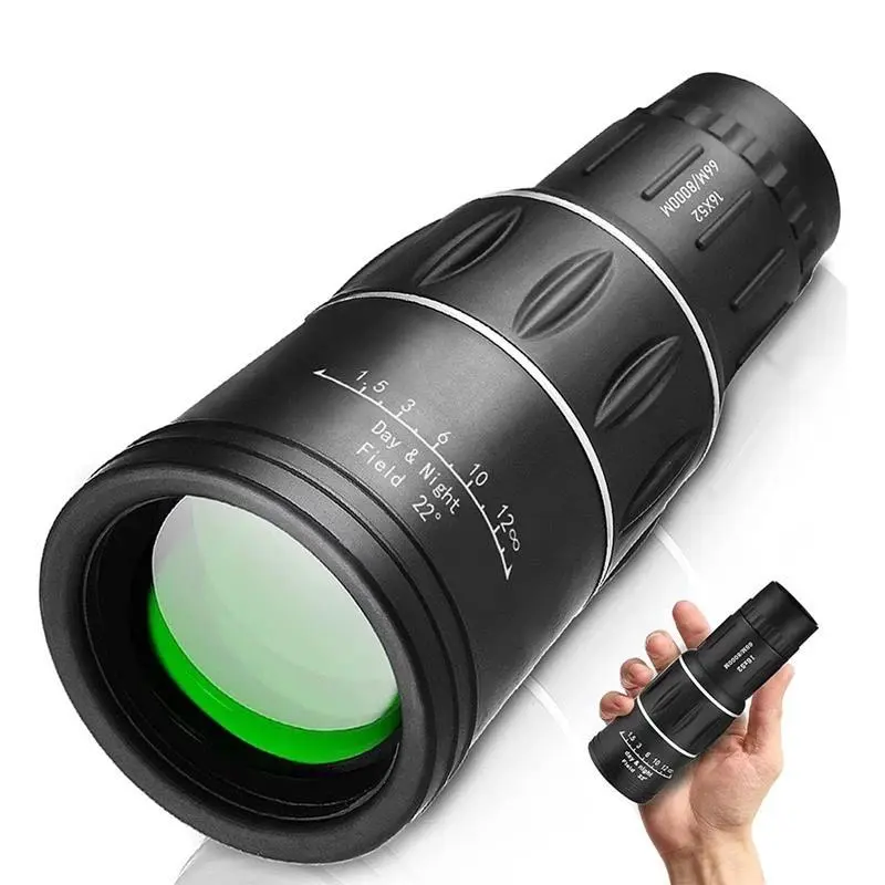 Portable HD Monocular Telescope, 16x52 High Power Compact Monocular Telescope For Bird Watching, Hiking, Concerts, Travel, Small and Lightweight Telescopes 0