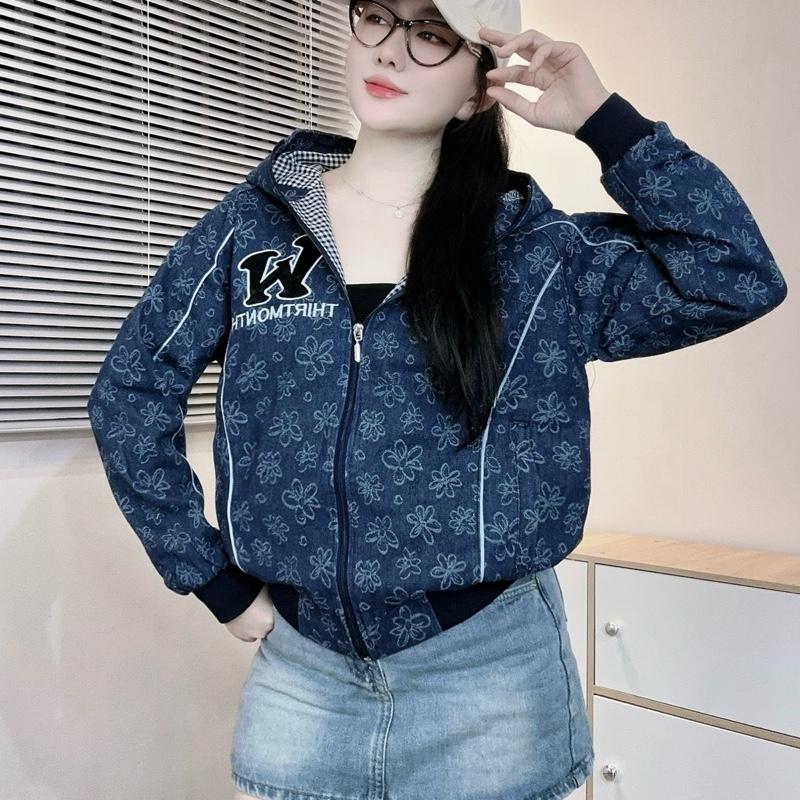 [ 2 Lớp ] Áo Khoác Jean Wash 2 lớp, 2 túi ngoài có khoá, kèm 2 túi trong, khoá kéo cao, dày dặn, thời trang và chống nắng by HFSHOP Nữ Jacket 3