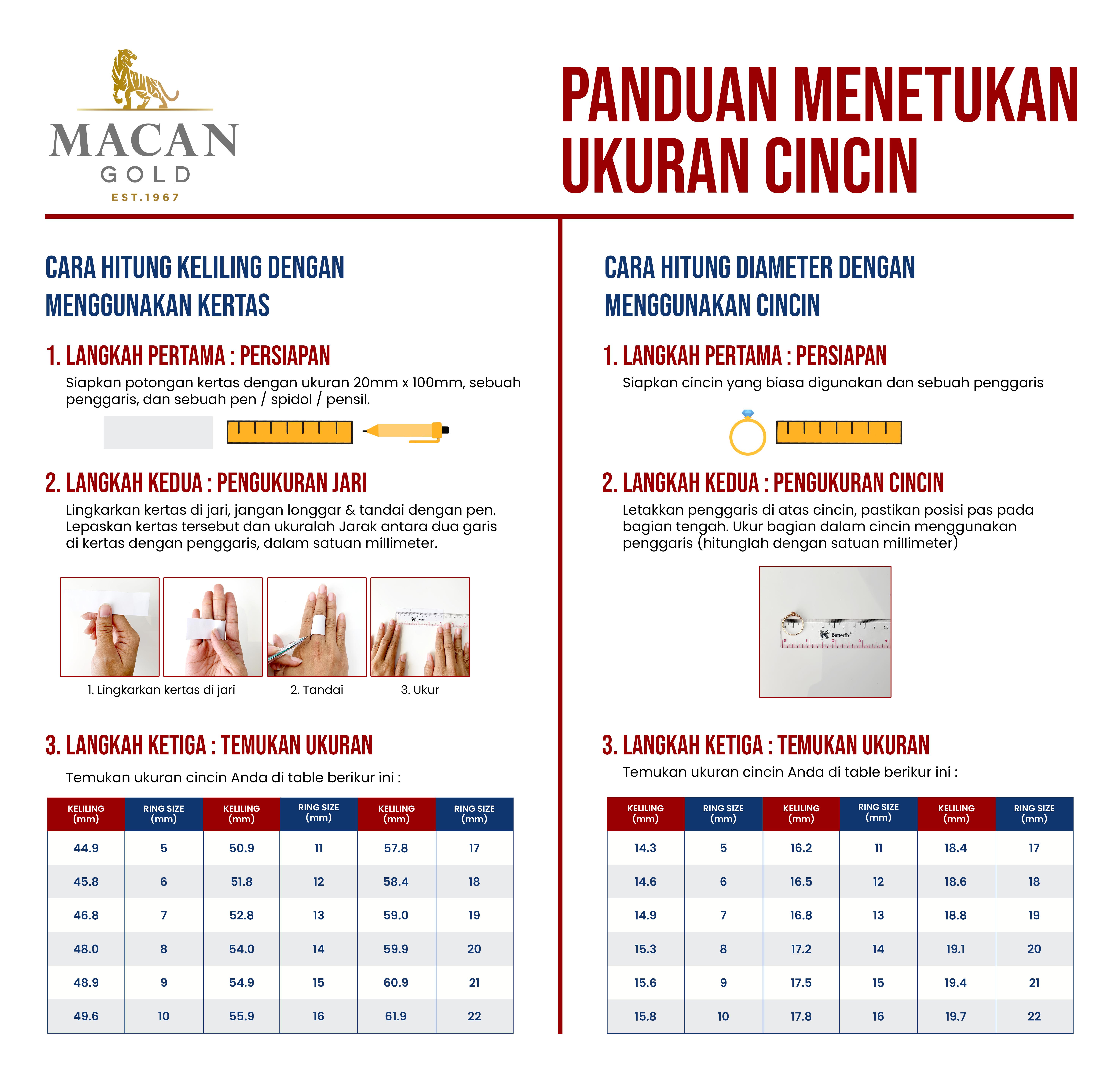 Cincin Emas Kadar 8K Cincin Model Variasi Simpel Macan Gold