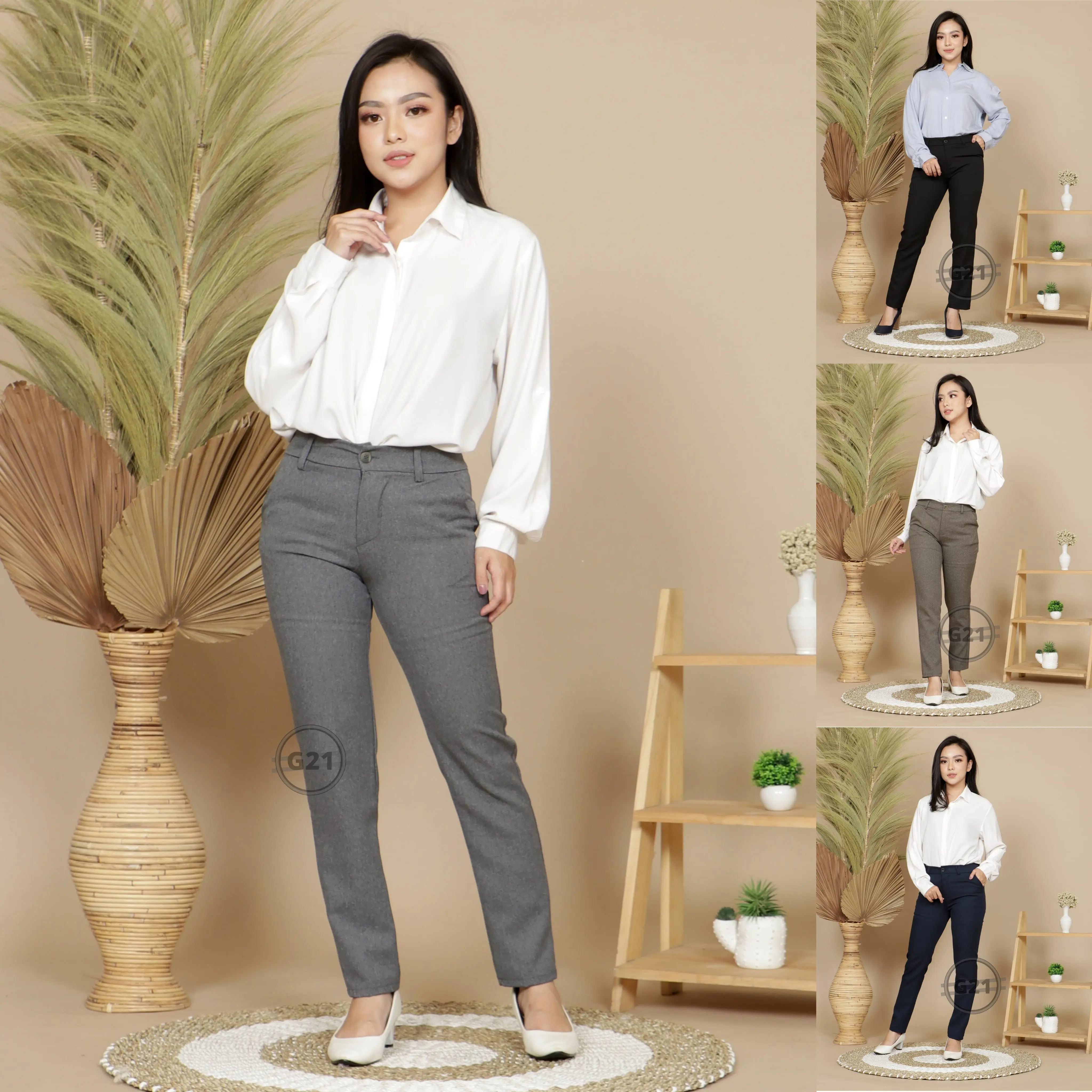 Celana Kerja Kantor Wanita Model Pensil Panjang Bahan Dasar Formal Hitam Polos Celana Hitam Wanita Celana Bahan Kerja Wanita Celana Bahan Panjang Wanita Celana Hitam Panjang Wanita Celana Kerja Pensil Wanita