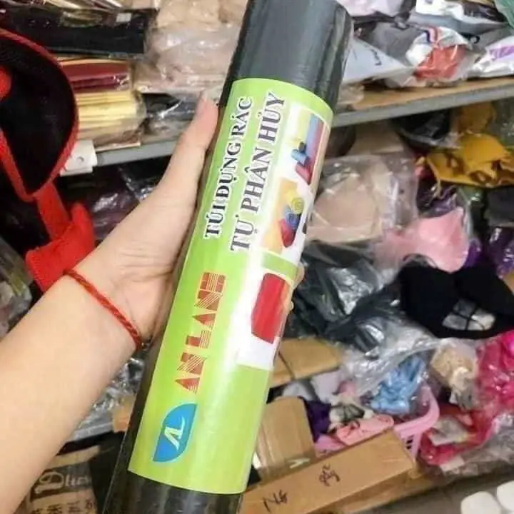 2 CUỘN TÚI ĐỰNG  RÁC ĐEN TỰ PHÂN HỦY AN LÀNH
