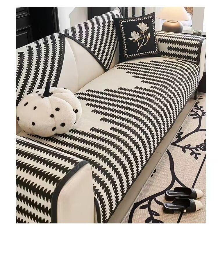 Product Introduction of 2024 New Chenille Sofa Cushion Four Seasons Simple Fashion Seat Cushion Non-slip Leather Sofa Cover Universal 2