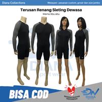 Gambar terusan renang dewasa sleting | baju renang lengan panjang model terusan | terusan renang dewasa unisex lengan panjang | pakaian renang pria wanita dewasa - Abu-abu, S dari DN Sportswear Official Kota Tangerang 4 Tokopedia