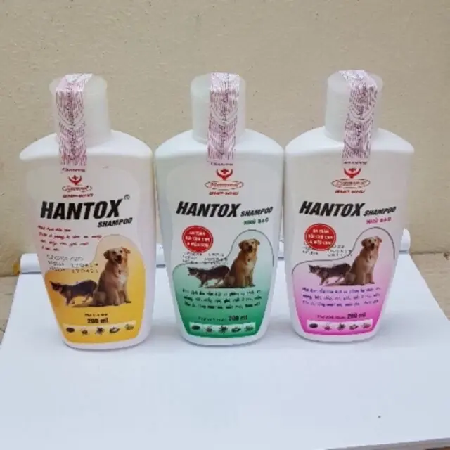 Sữa tắm hantox trị ve rận cho chó mèo chai 200ml