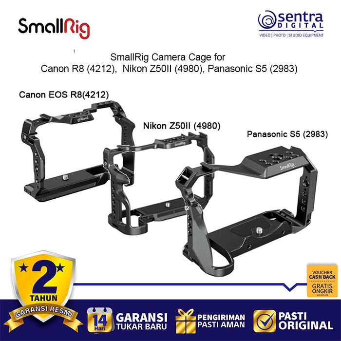 Gambar SmallRig Full Camera Cage Compatible Canon R8 (4212), Nikon Z50II (4980), Panasonic S5 (2983) dari Sentra Digital Kota Surabaya Tokopedia