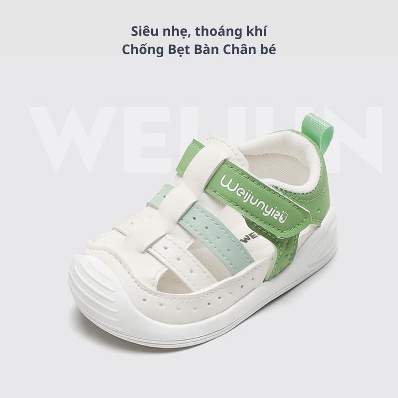 Dép tập đi cho bé trai bé gái, giày tập đi chống bẹt chân đế mềm siêu nhẹ chống trơn trượt TD6