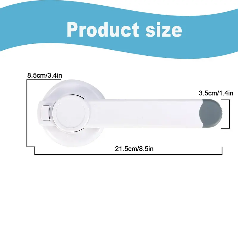 Children's Safety Toilet Lock, Toilet Lock with Adhesive Fixing, Durable Protective Toilet Lock for Kids & Pets, Travel Essentials 1